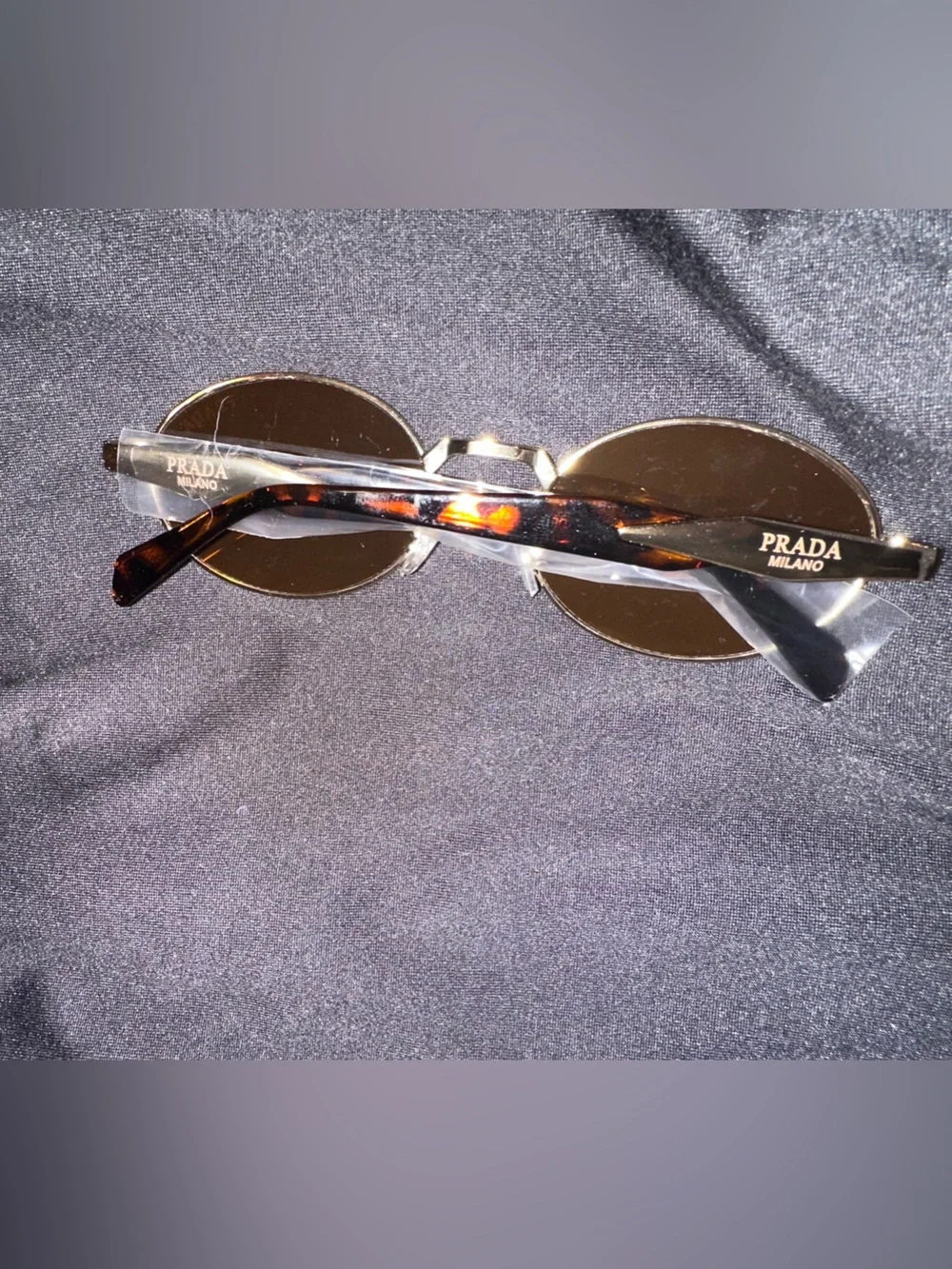 Gold Frame Sunglasses with Brown Lenses